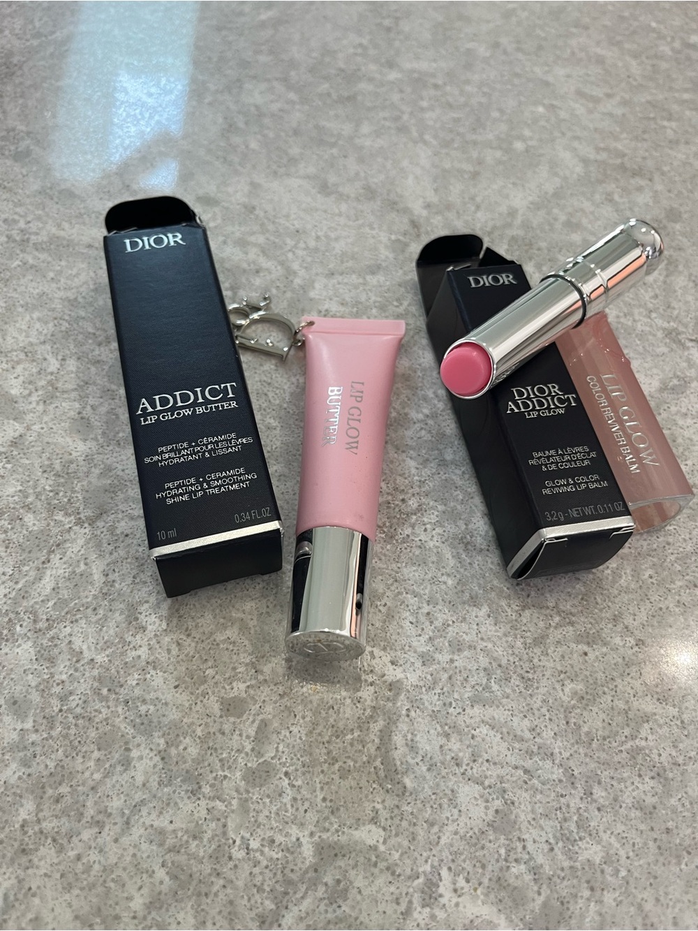 Dior Addict Lip Glow Butter & Lip Glow Balm Duo — Soft Pink